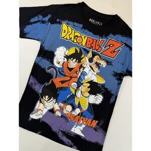 Dragon Ball Z Saiyan Saga Graphic T Shirt Black Anime Tee Small Boxlunch